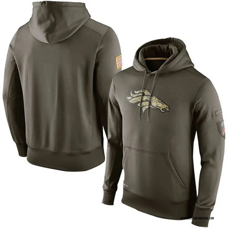 nike denver broncos salute to service ko pullover performance hoodie